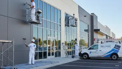 Professional commercial painters applying durable exterior coatings in New Orleans, LA