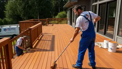 Professional deck staining and wood protection by house painters in New Orleans, LA