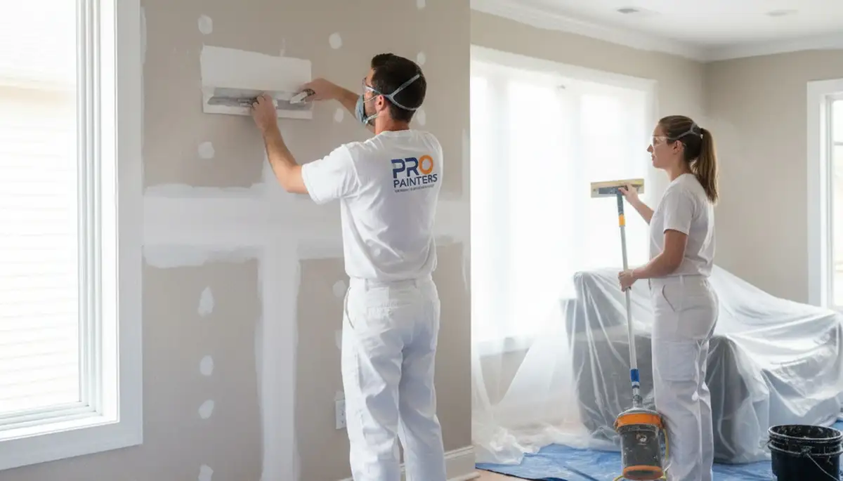 Drywall repair and wall restoration by house painters in New Orleans, LA home interior