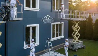 Professional exterior house painters in New Orleans LA applying durable coastal paint finish