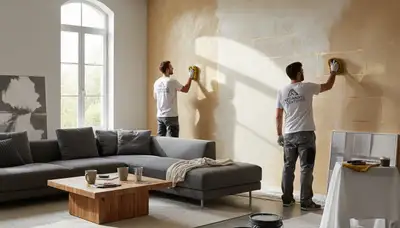 Professional faux painting and decorative wall finishes in New Orleans, LA home interior