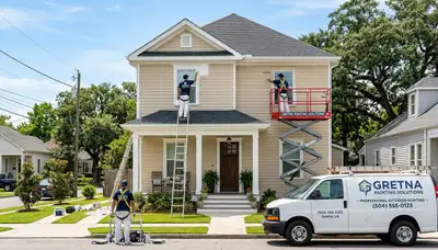 Professional house painting contractors in New Orleans LA enhancing home exterior curb appeal