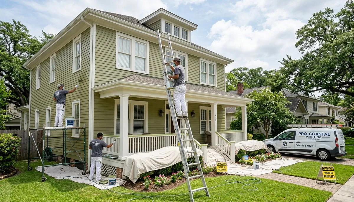 Professional house painting contractors in New Orleans LA enhancing home exteriors with fresh color