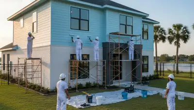 House painting contractors in New Orleans, LA providing professional interior and exterior painting services