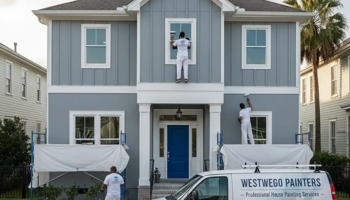 House painting contractor in New Orleans, LA providing professional interior and exterior painting services
