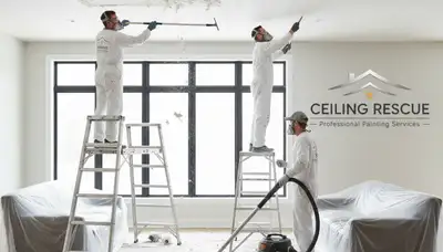Professional popcorn ceiling removal in New Orleans, LA for smooth modern interior finishes
