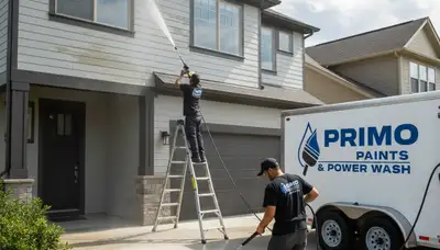 Professional pressure cleaning on New Orleans home exterior removing mold and mildew buildup