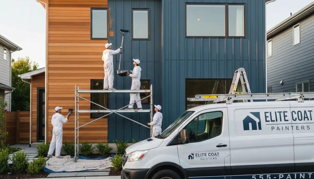 Professional siding painting on New Orleans LA home by expert house painters using weatherproof finishes