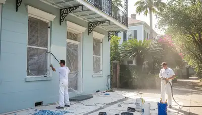 Professional surface prep for exterior house painting in New Orleans, LA ensuring smooth, lasting finish